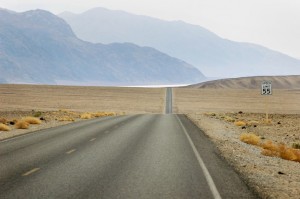 HWY 190 runs the populated areas of the park and heads here to Badwater.