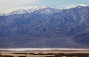 The Panamint Mountains tower over 11,000ft. above Death Valley.