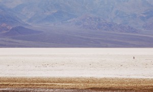 Saltpan of Death Valley's Badwater Basin. Elavation: -282ft.